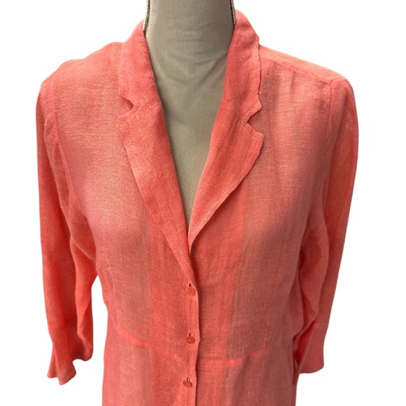 Eileen Fisher Vibrant Coral dress - Picture 4 of 6